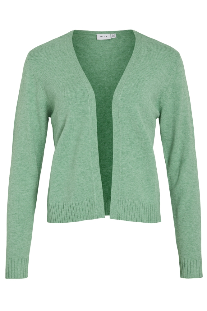 VIRIL SHORT L/S KNIT CARDIGAN-NOOS 14060800 WINTER GREEN/MELANGE